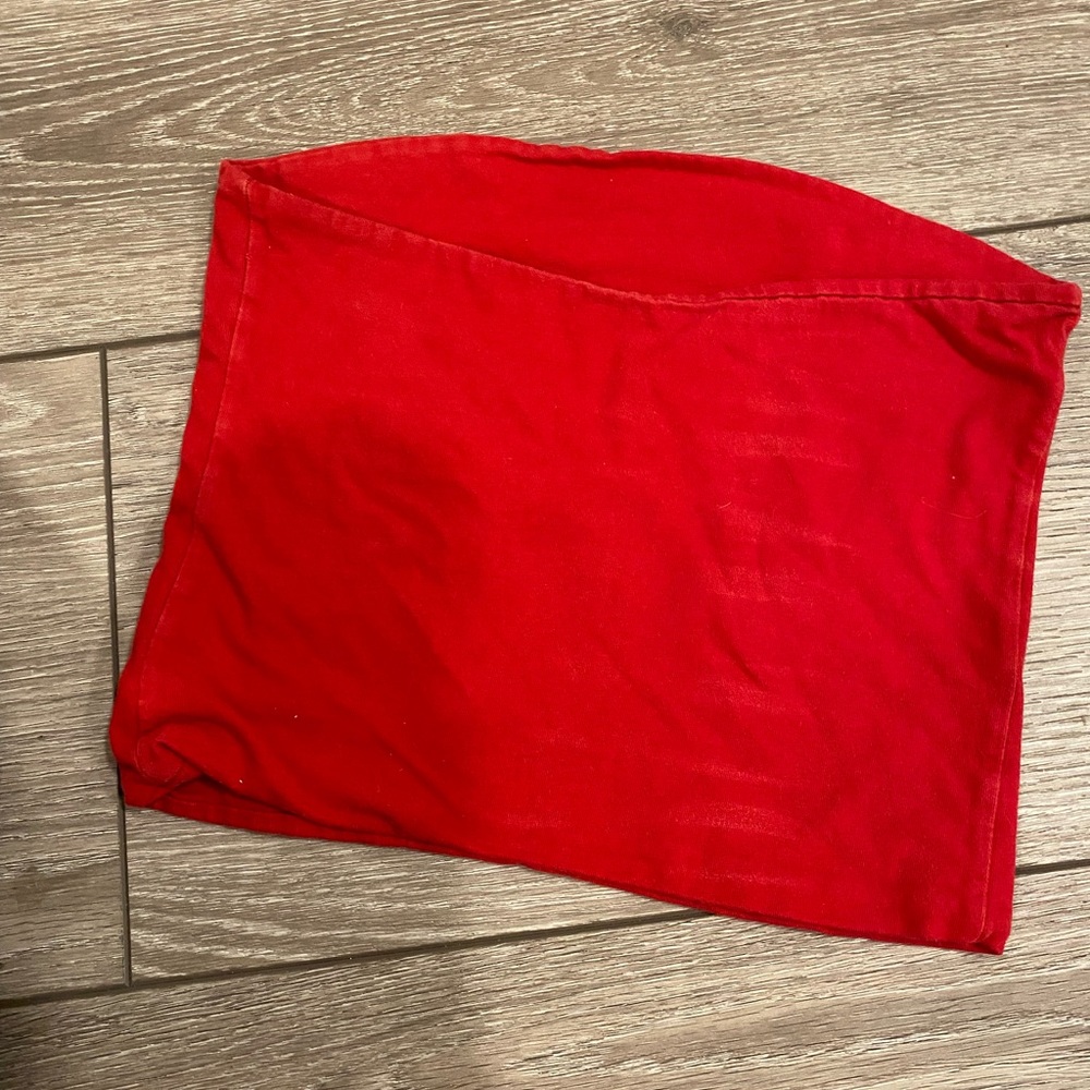 red brandy melville tube top